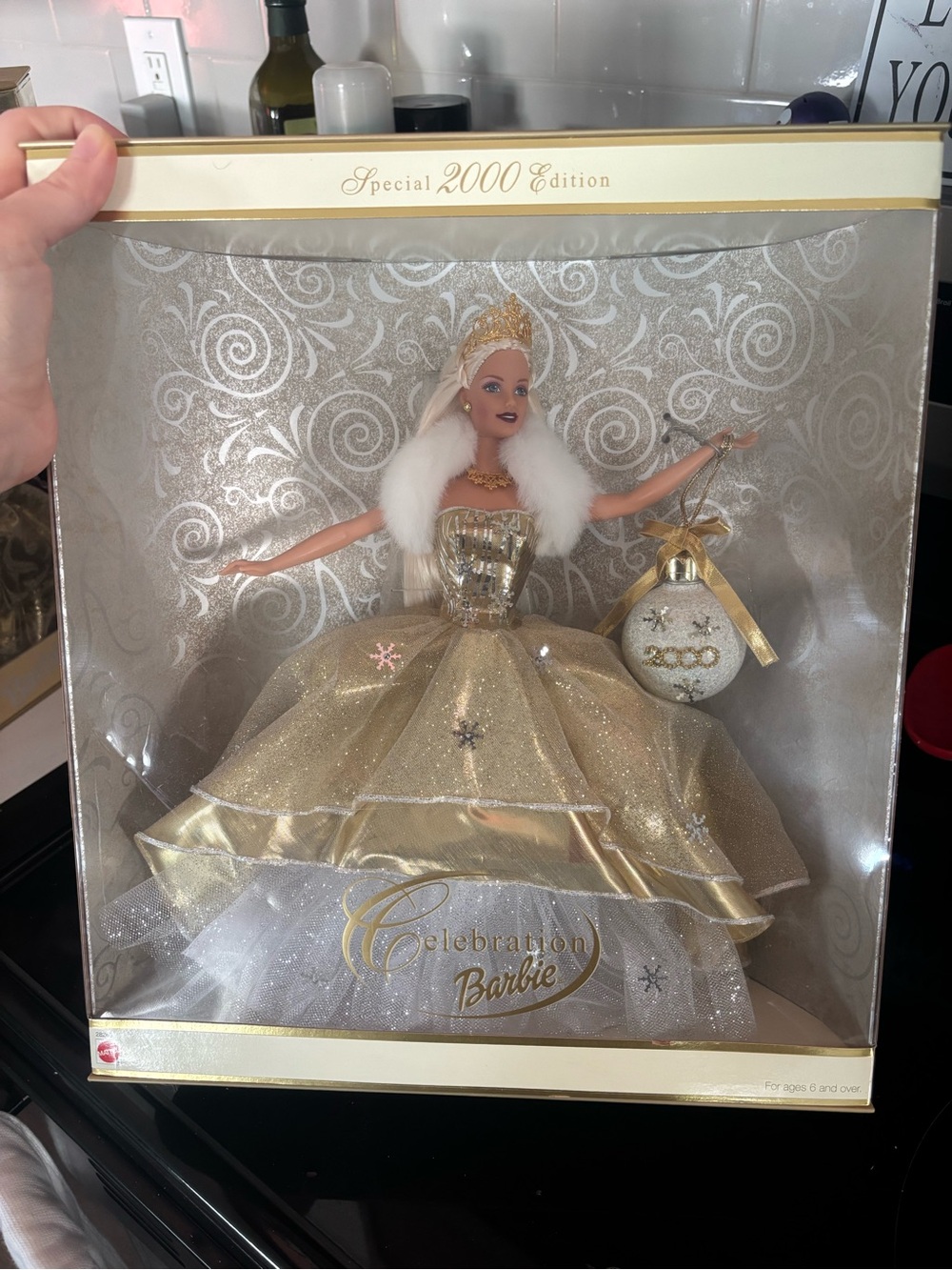 Barbie Celebration Gold and White Holiday Gown